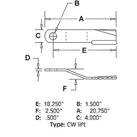 Aftermarket Rotary Cutter Blade 80A86665 86665 WP86665 MOQ20-0040